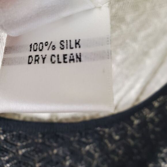 Talbots Silk Lace Overlay Sleeveless Top Size Large - Picture 7 of 7